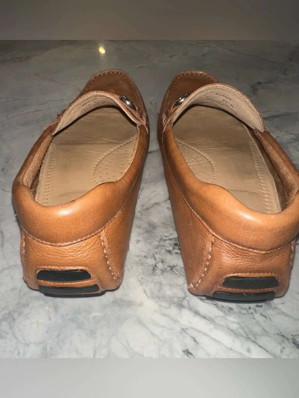 Nordstrom Brown Leather Corbin Bit-Detail Driving Loafers